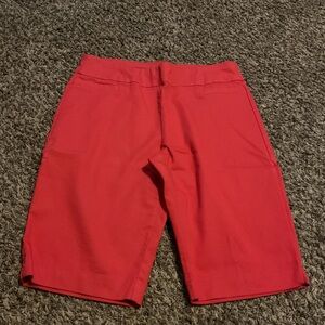 Croft & Barrow Women's Vibrant Coral Bermudas 16